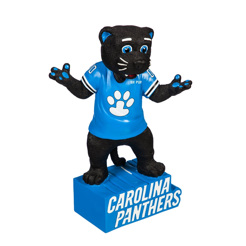 Carolina Panthers Mascot 'Sir Purr' Statue NFL Evergreen