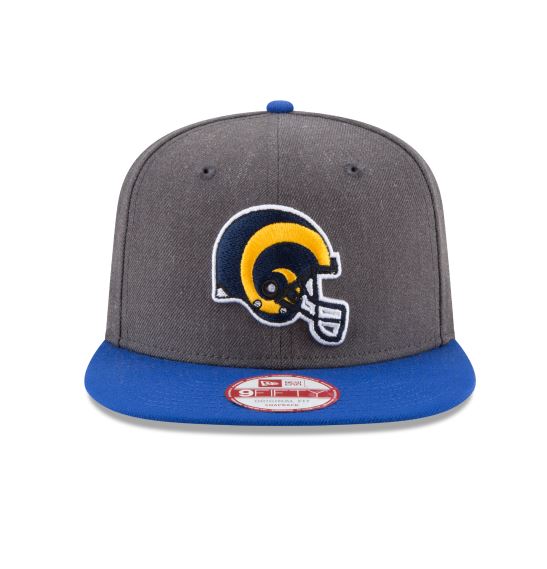 Los Angeles Rams - Heather Graphite Snapback 9Fifty Hat, New Era