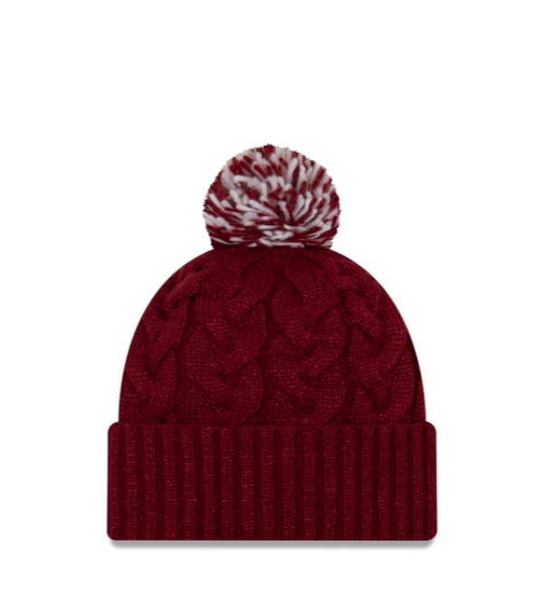 Florida State Seminoles - One Size Cozy Cable Knit Beanie with Pom, New Era