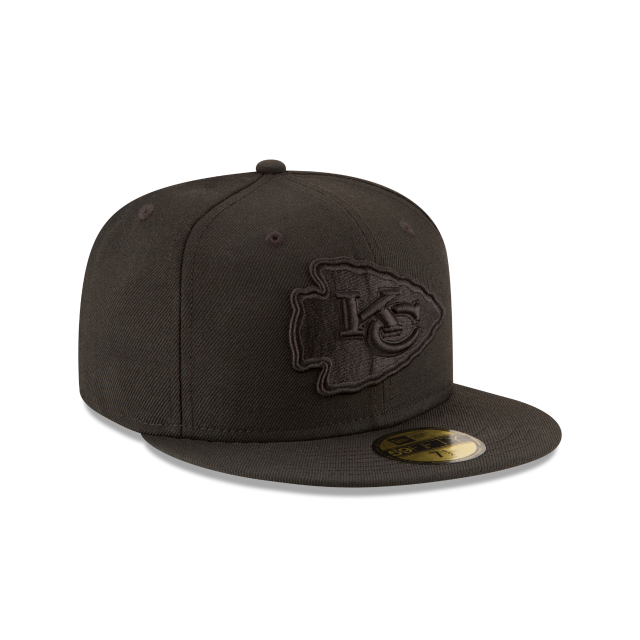 Kansas City Chiefs - 59Fifty Black on Black Hat, New Era