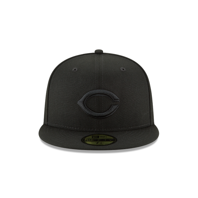 Cincinnati Reds - 59Fifty Basic Black on Black Hat, New Era