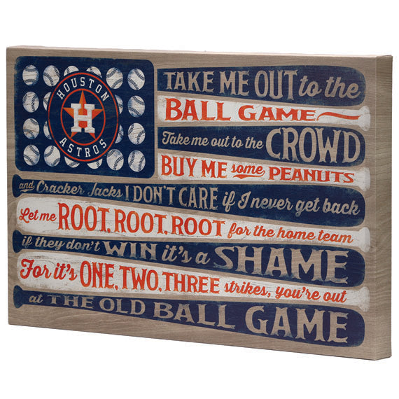 Houston Astros - Canvas Flag Wall Art