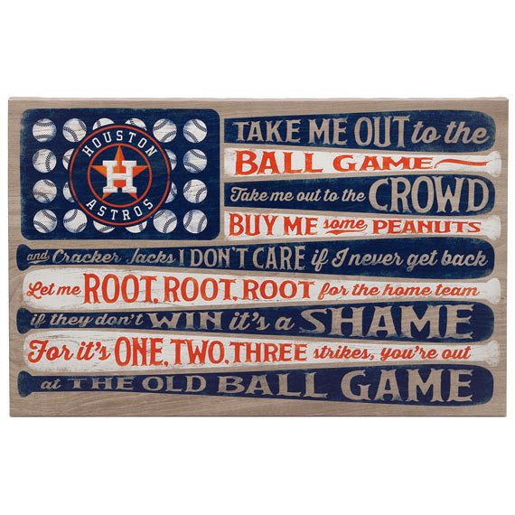 Houston Astros - Canvas Flag Wall Art