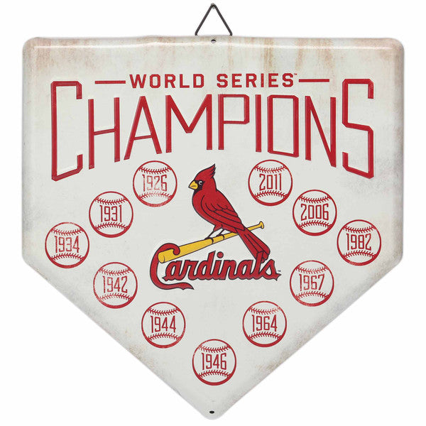 St. Louis Cardinals - Home Plate Metal Wall Decor