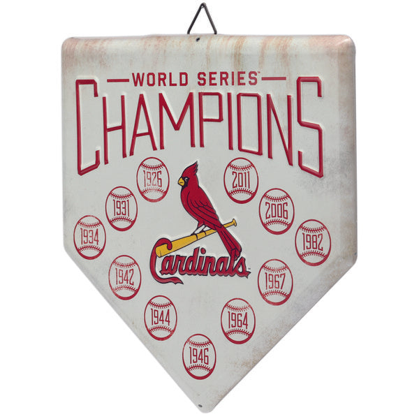 St. Louis Cardinals - Home Plate Metal Wall Decor