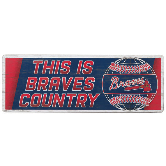 Atlanta Braves MDF Wood Wall Art