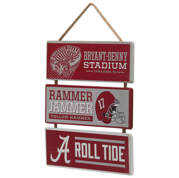 Alabama Crimson Tide - Football Stadium Linked Wood Wall Decor