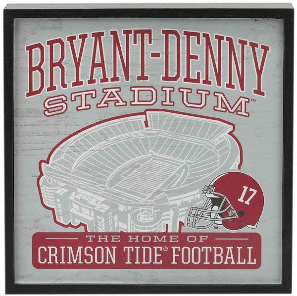 Alabama Crimson Tide - Football Stadium Wood Wall Decor