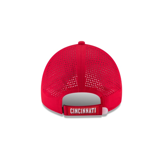 Cincinnati Reds New Era Red Perforated Pivot 9TWENTY Adjustable Hat