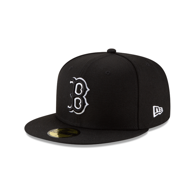 Boston Red Sox - 59Fifty Black Outline Hat, New Era