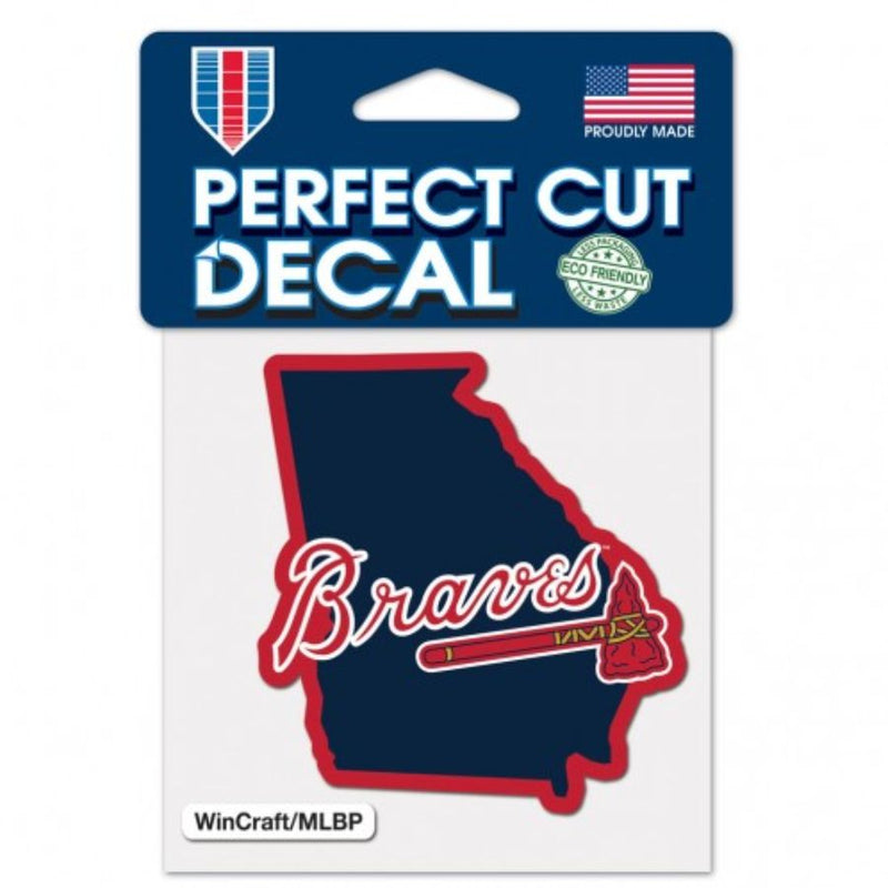 Atlanta Braves Home State Georgia - 4x4 Die Cut Decal