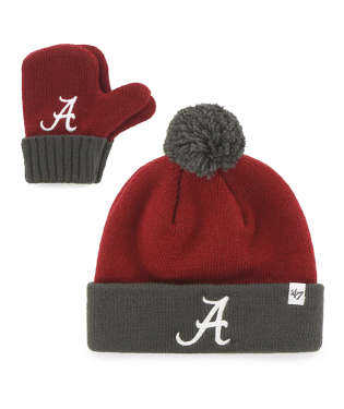 Alabama Crimson Tide - Razor Red Bam Bam Toddler Knit Set, 47 Brand