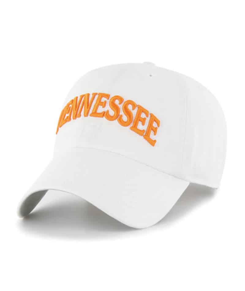 Tennessee Volunteers - White Archie Script Clean Up Hat, 47 Brand