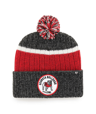 Georgia Bulldogs - Breakaway Cuffed Knit Hat with Pom, 47 Brand