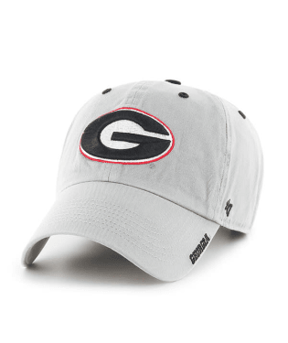 Georgia Bulldogs - Gray Ice Clean Up Hat, 47 Brand