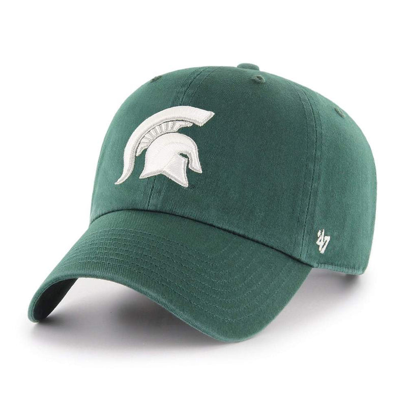 Michigan State Spartans - Dark Green Clean Up Hat, 47 Brand