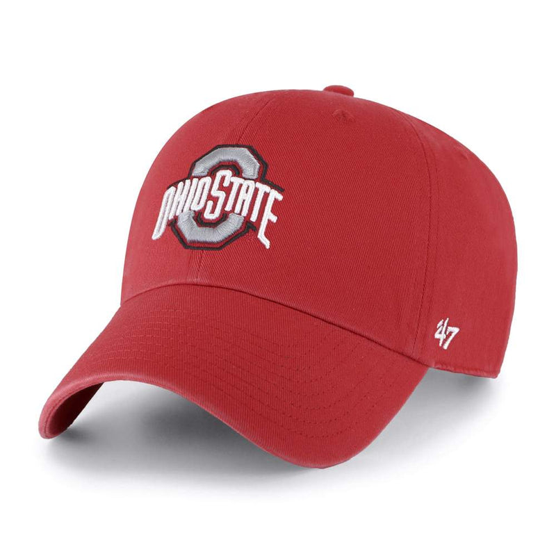 Ohio State Buckeyes - Red Clean Up Hat, 47 Brand