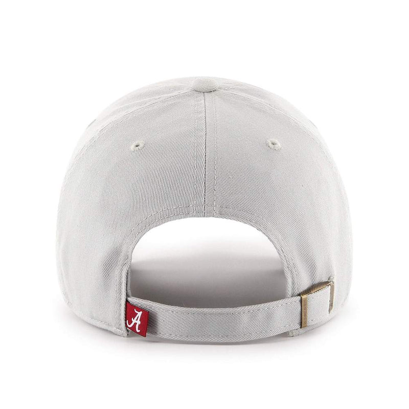 Alabama Crimson Tide - Gray Script Clean Up Adjustable Hat, 47 Brand