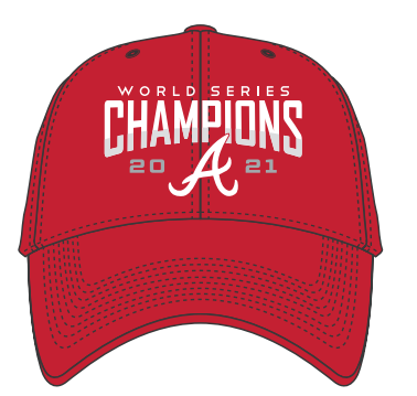 Atlanta Braves - World Series Champions Red Clean Up Hat, 47 Brand