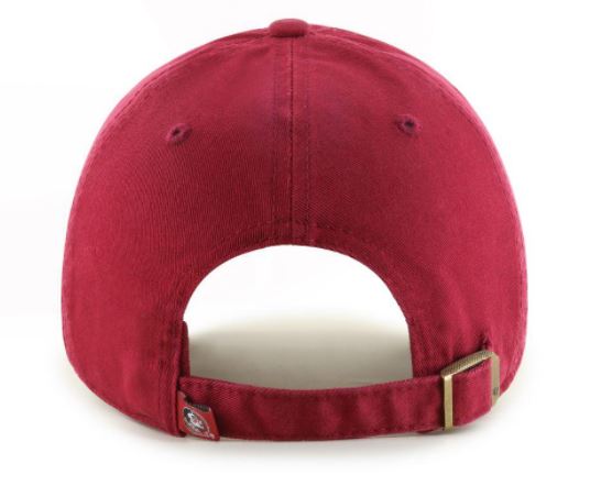 Florida State Seminoles - Cardinal Arch Script Brand Clean Up Hat, 47 Brand