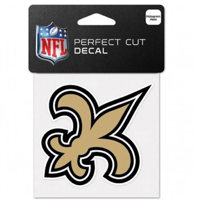 New Orleans Saints Decal 4x4 Perfect Cut Color