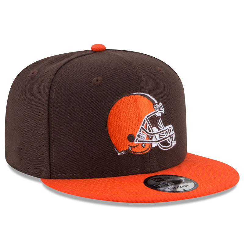 Cleveland Browns - Brown & Orange Basic 9Fifty Adjustable Snapback Hat, New Era