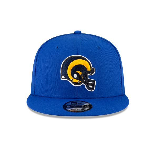 Los Angeles Rams - 9Fifty Majestic Helmet Logo Adjustable Snapback Hat, New Era