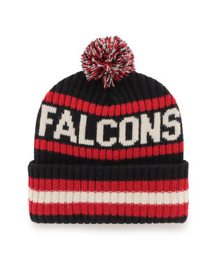 Atlanta Falcons - Black Bering Cuff Knit Hat, 47 Brand