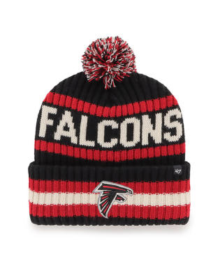 Atlanta Falcons - Black Bering Cuff Knit Hat, 47 Brand