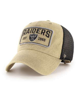 Las Vegas Raiders - Khaki Clean Up Mesh Hat, 47 Brand