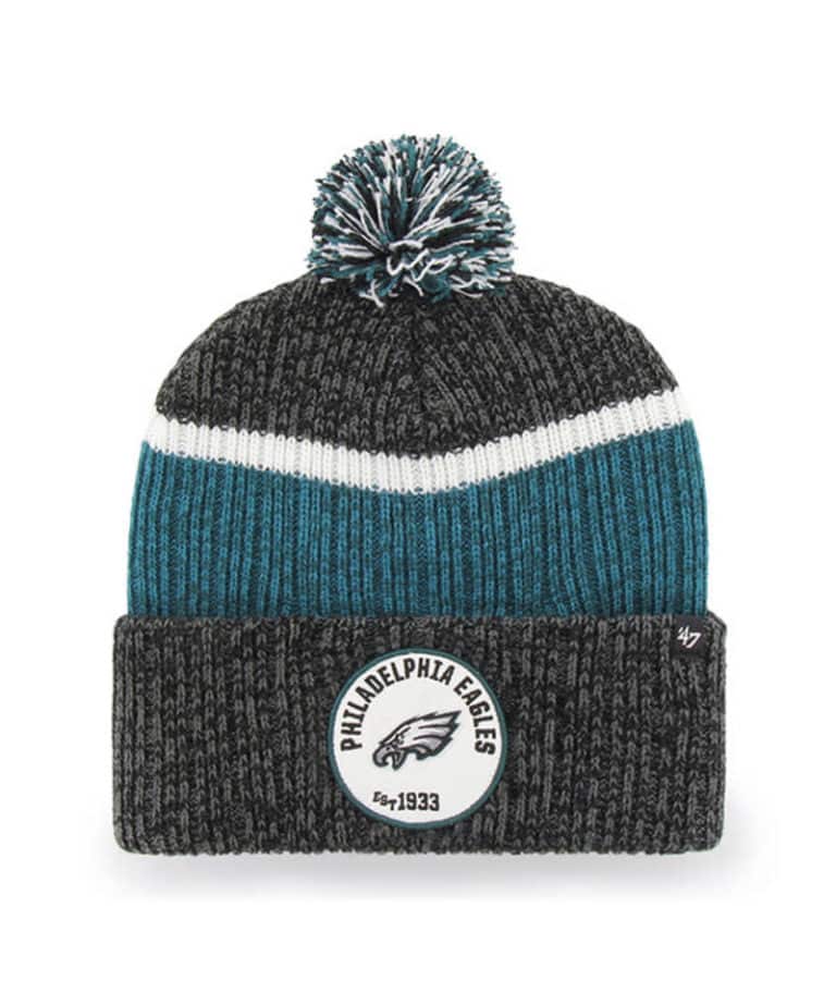 Philadelphia Eagles - Black Holcomb Cuff Knit Hat, 47 Brand