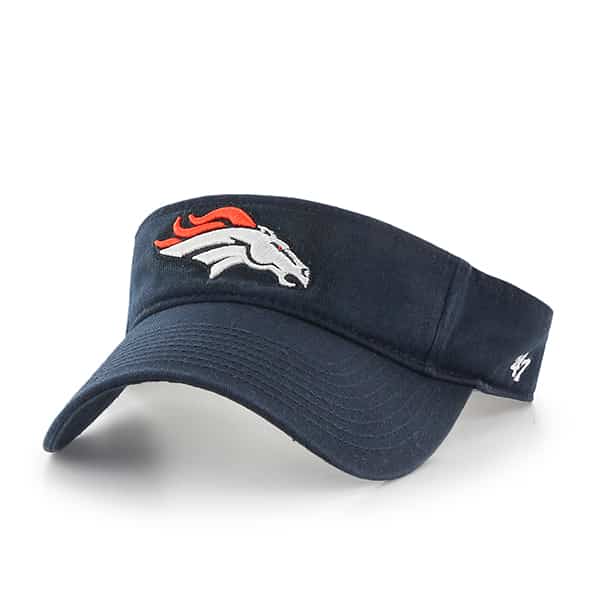 Denver Broncos - Clean Up Visor Navy Adjustable Hat, 47 Brand