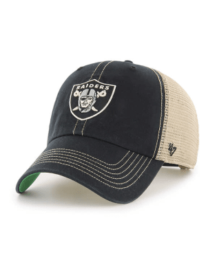 Las Vegas Raiders - Black Trawler Clean Up Hat, 47 Brand