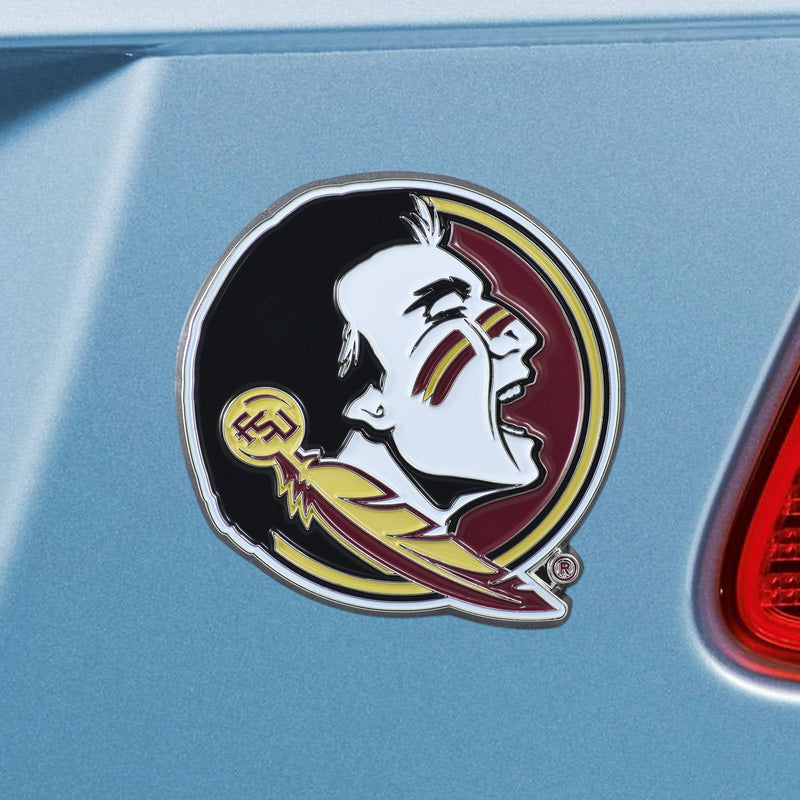 Florida State Seminoles - Logo 3" x 3.2" Metal Auto Emblem