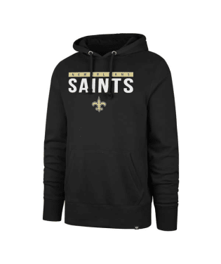 New Orleans Saints - Jet Black Power Luck Headline Hoodie