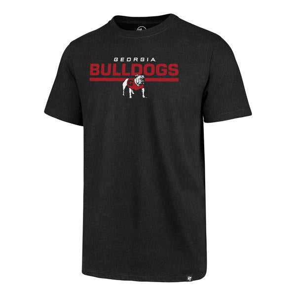 Georgia Bulldogs - Jet Black End Line Club Men Tee