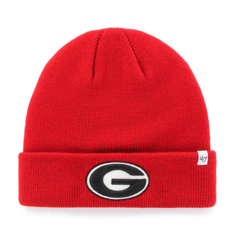 Georgia Bulldogs - Raised Cuff Knit Beanie, 47 Brand