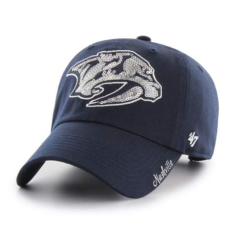 '47 Nashville Predators Sparkle Team Color Clean Up Women Hat 