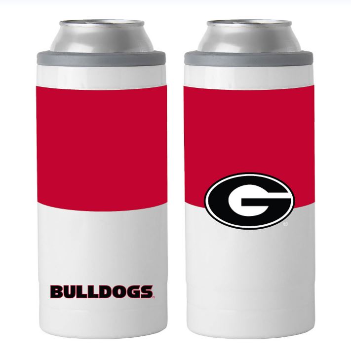 Georgia Bulldogs - Colorblock 12oz Slim Can Cooler