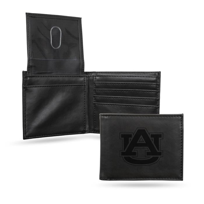 Auburn Tigers - Black Laser Engraved Billfold