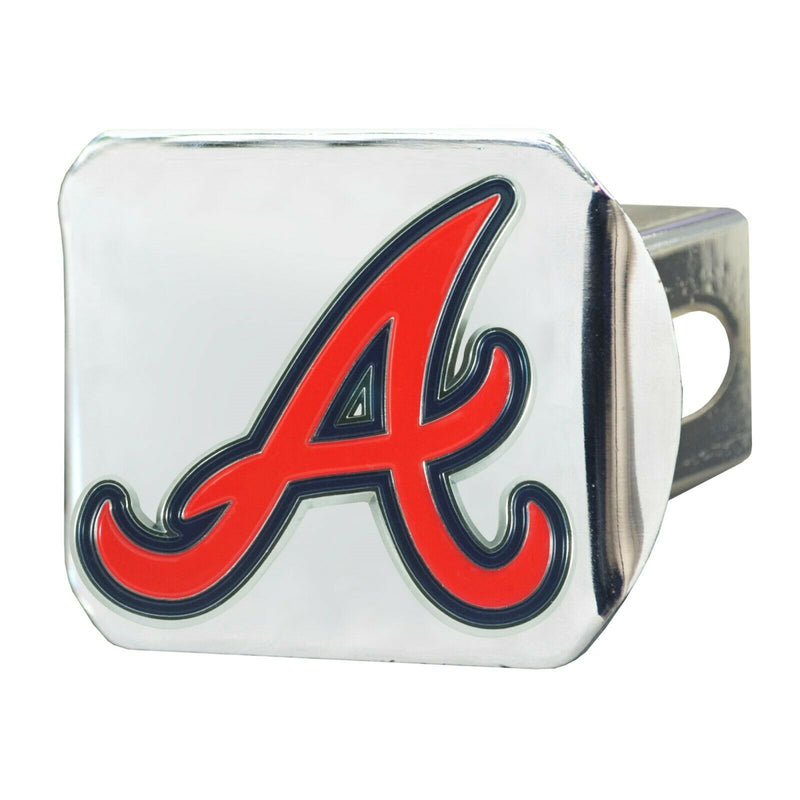 MLB - Atlanta Braves Hitch Cover in Chrome Finish