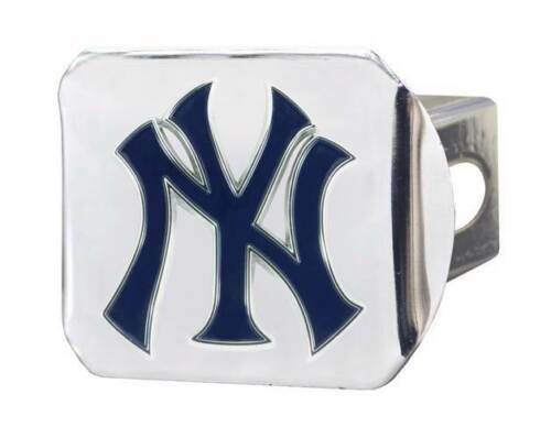 New York Yankees Hitch Cover in Chrome Finish