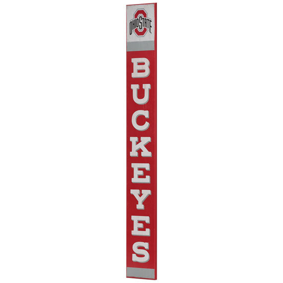 Ohio State University Buckeyes Vertical Wood Wall Décor