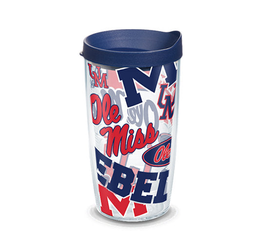 Ole Miss Rebels - All Over Wrap with Travel Lid