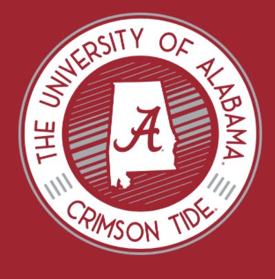 Alabama Crimson Tide - School Disc State Cardinal T-Shirt