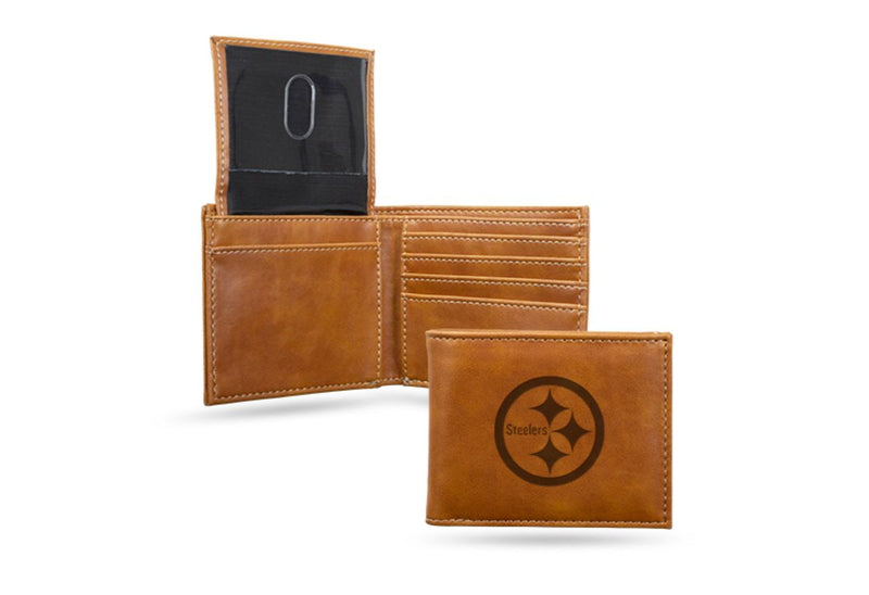 Pittsburgh Steelers Laser Engraved Billfold Wallet