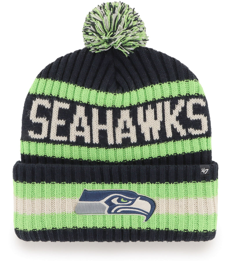 Seattle Seahawks Bering Navy Cuffed Knit