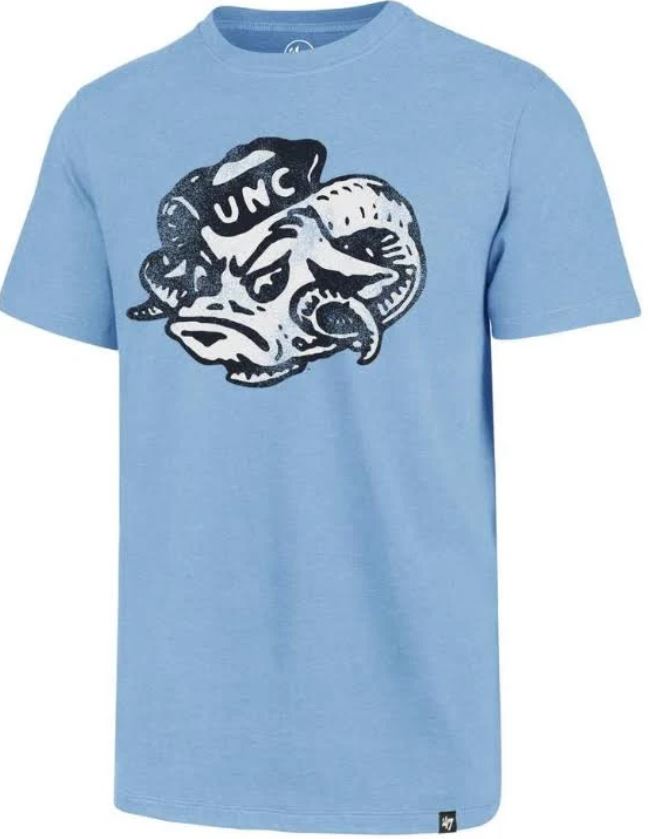 North Carolina Tar heels UNC  Throwback Club T-shirt