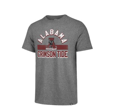 Alabama Crimson Tide Cvin Vintage Grey Team Stripe Match 