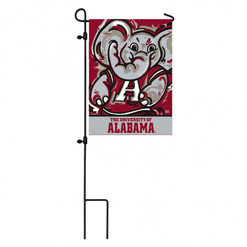 University of Alabama Suede Garden Flag Justin Patten 